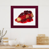Divinely Decadent Cheesecake Art Poster (Keuken)