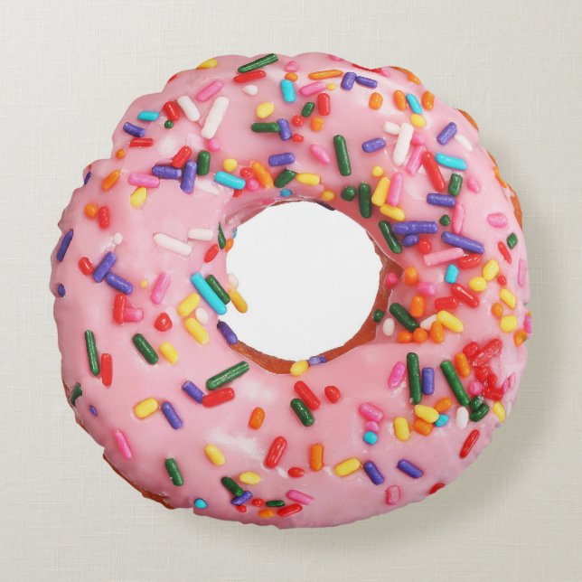 Divinely Decadent DUBBEL Doughnut Kussen (Voorkant)