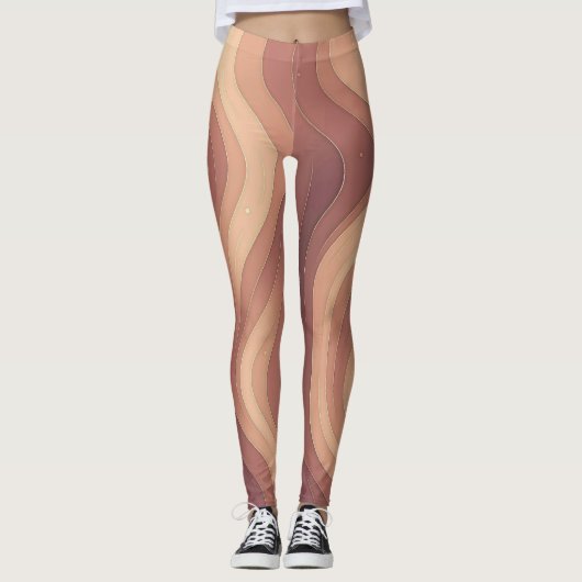 Divines Courbes – Leggings Élégants à Dessin Fémin (Devant)