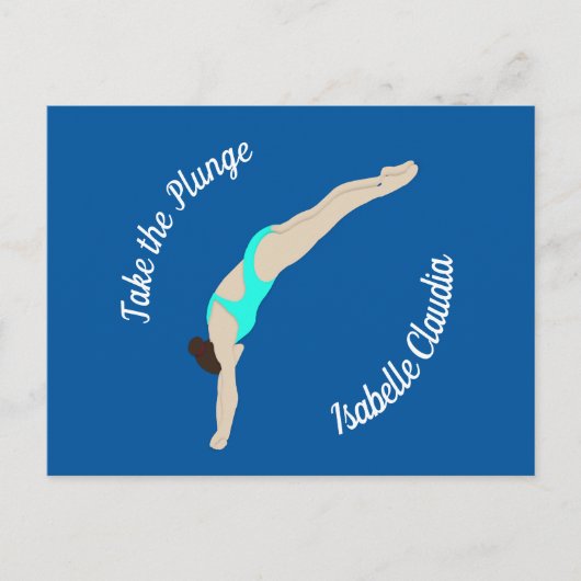 Diving Briefkaart (Voorkant)