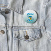 Diving Chick #3 Ronde Button 5,7 Cm (In situ)