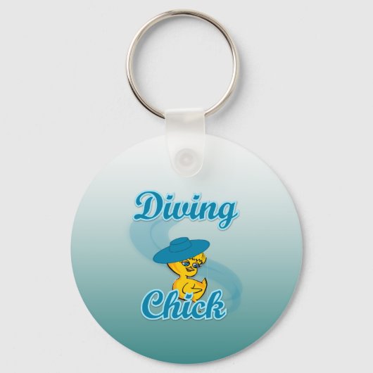 Diving Chick #3 Sleutelhanger (Voorkant)