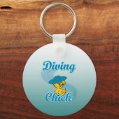 Diving Chick #3 Sleutelhanger (Voorkant)