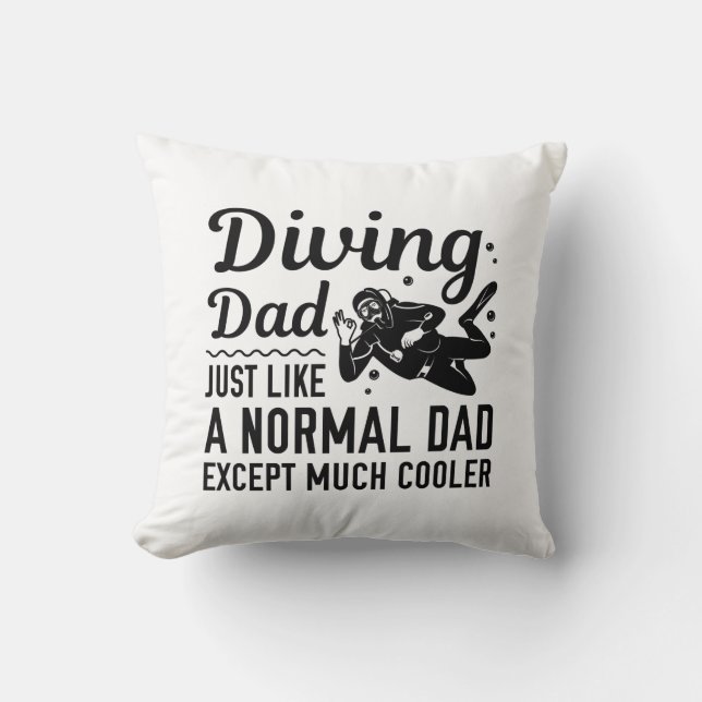Diving Dad Kussen (Voorkant)