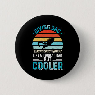 Diving Dad Ronde Button 5,7 Cm