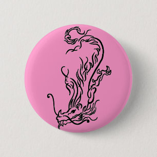 Diving Dragon Ronde Button 5,7 Cm