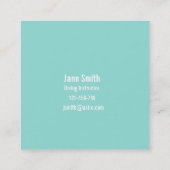 Diving Instructor deep zee duikbedrijf Vierkante Visitekaartje (Achterkant)