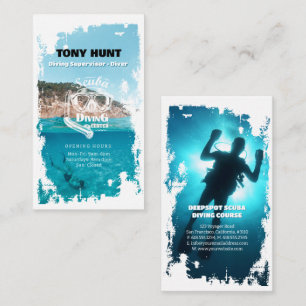Diving Instructor   Frogman   Sport in Scuba Visitekaartje