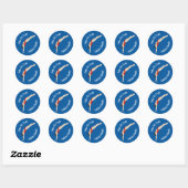 Diving Ronde Sticker (Vel)