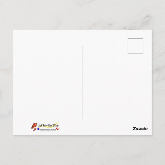 Diving Santa Claus ポストカード Briefkaart (Achterkant)