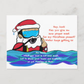 Diving Santa Claus ポストカード Briefkaart (Voorkant)