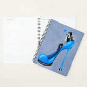 Divinité de la mode en escarpin bleu (Devant avec enveloppe)