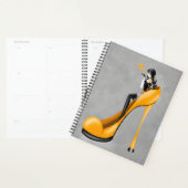 Divinité de la mode en jaune talon aiguille (Devant avec enveloppe)