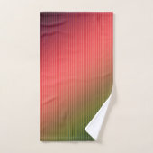 Divisé, rouge, vert, dégradé (Serviette à main)