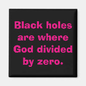 Diviser par Zero Math Magnet (Devant)