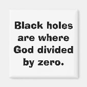 Diviser par Zero Math Magnet (Devant)