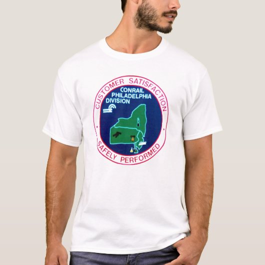 Divisie Conrail Railroad Philadelphia T-shirt (Voorkant)
