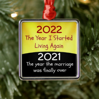 Divorce 2021 metalen ornament