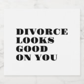 Divorce a l'air bon sur vous vin étiquettes (Étiquettes simples)