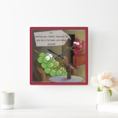 Divorce de raisin drôle horloge murale (Maison)