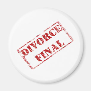 Divorce Final Stamp Magneet