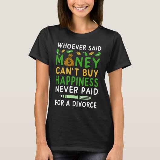 divorce I separation divorce party T-shirt (Voorkant)
