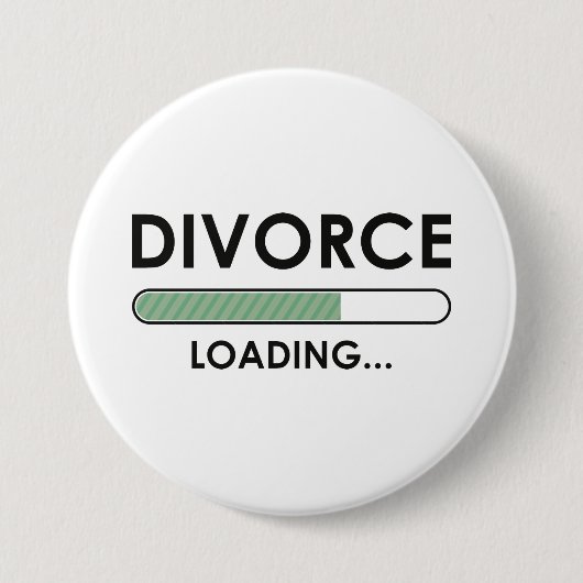 Divorce Loading Ronde Button 7,6 Cm (Voorkant)