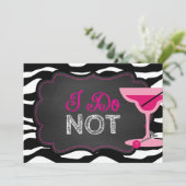 Divorce Party-alkboard Kaart (Staand voorkant)