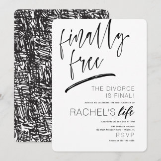 Divorce Party Invitation Enfin gratuit