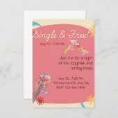 Divorce Party Invitation I'm free (Devant / Derrière)