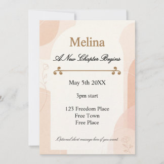 Divorce Party New Chapter Celebration Kaart