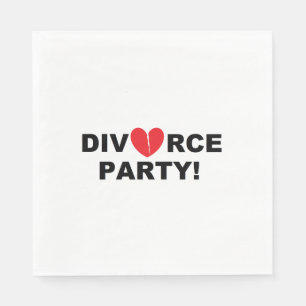 "Divorce Party" Papier Napkins Servet