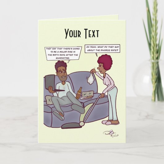 Divorce Rate Folded Wenskaart Kaart (Voorkant)