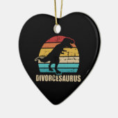 Divorce saurus keramisch ornament (Links)
