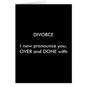 DIVORCEI spreekt je nu uit, BOVEN en GEDAAN met