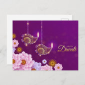 Diwali Briefkaart (Voorkant / Achterkant)