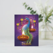 Diwali Briefkaart (Staand voorkant)