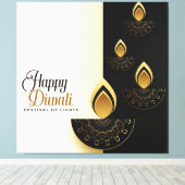 Diwali Canvas Afdruk (Insitu (Houten vloer))