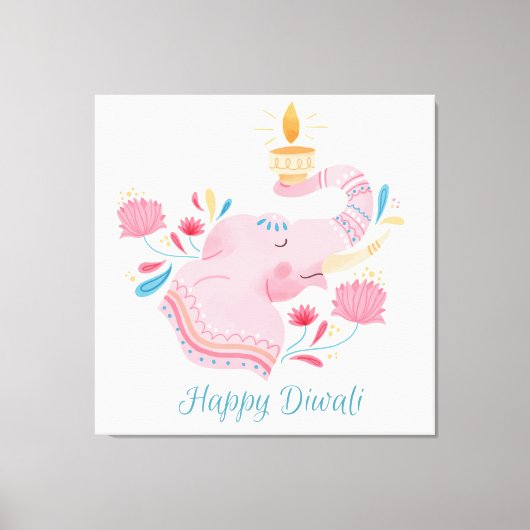 Diwali Canvas Afdruk (Voorkant)