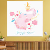 Diwali Canvas Afdruk (Insitu (Woonkamer))