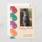 Diwali Card Briefkaart (Voorkant / Achterkant)