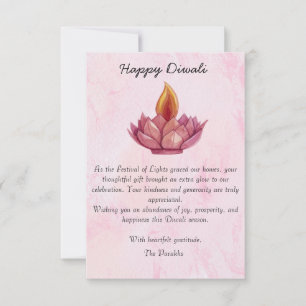 Diwali Carte de remerciements