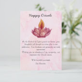 Diwali Dank je kaart (Staand voorkant)