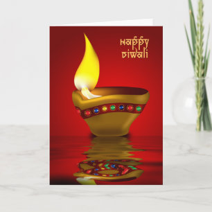 Diwali Diya - de lampillustratie van de Olie Kaart
