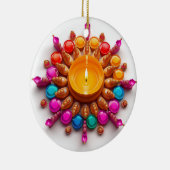 Diwali Diya Keramisch Ornament (Rechts)