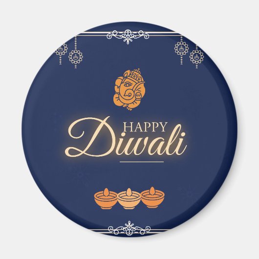 Diwali Feest Magneet (Voorkant)