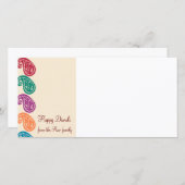 Diwali-fotokaart (Voorkant / Achterkant)