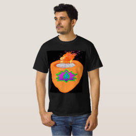 Diwali glitter Diya met lotus T-shirt
