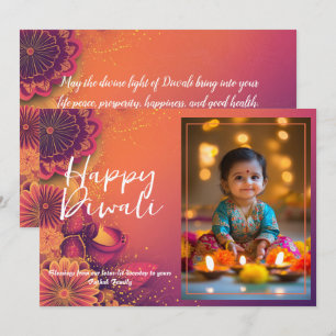  Diwali Glow & Giggles-kaart Kaart