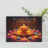 Diwali Glow Kaart (Staand voorkant)